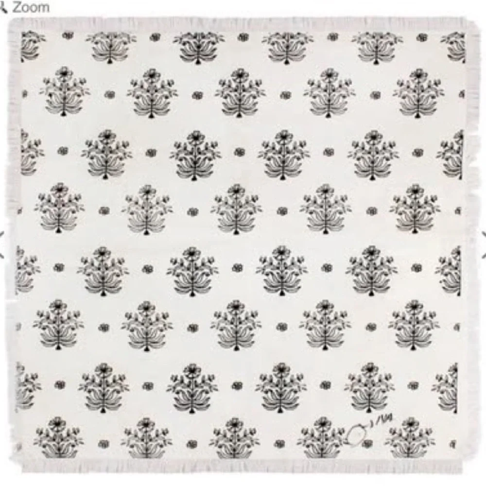 Set of 8 (Studio McGEE Style) Turk Treasures Printed Cloth Napkin NEW